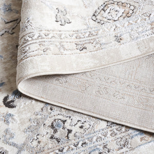 Safavieh Quincy Runner Area Rug - Luxurious Transitional Design For Hallways, Kitchens, And Stylish Spaces Ivory ,Beige 50% Polyester,50% Polypropylene Qcy106a-5