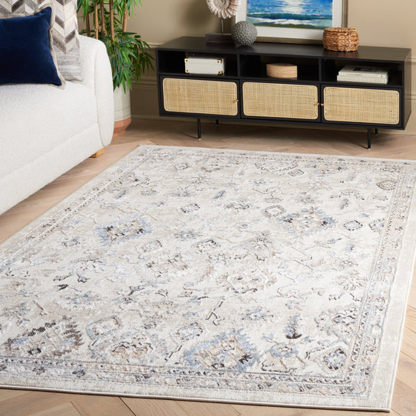 Safavieh Quincy Runner Area Rug - Luxurious Transitional Design For Hallways, Kitchens, And Stylish Spaces Ivory ,Beige 50% Polyester,50% Polypropylene Qcy106a-5