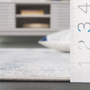 Safavieh Quincy Contemporary Runner Area Rug - Luxurious Softness & Durability For Elegant Home Spaces Ivory ,Light Grey 50% Polyester,50% Polypropylene Qcy108a-5