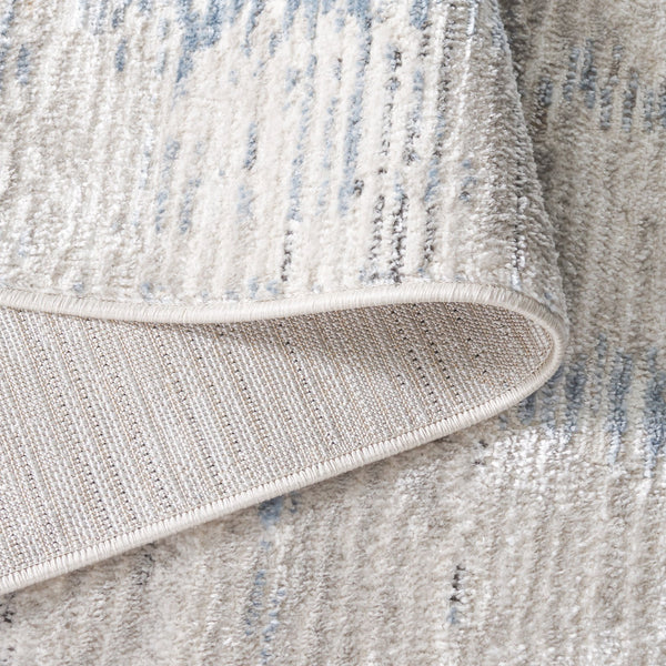 Safavieh Quincy Contemporary Runner Area Rug - Luxurious Softness & Durability For Elegant Home Spaces Ivory ,Light Grey 50% Polyester,50% Polypropylene Qcy108a-5