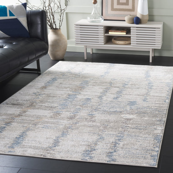 Safavieh Quincy Area Rug - Elegant Power Loomed Design In Soft Tones For Modern Home Aesthetic Upgrade Ivory ,Light Grey 50% Polyester,50% Polypropylene Qcy108a-9