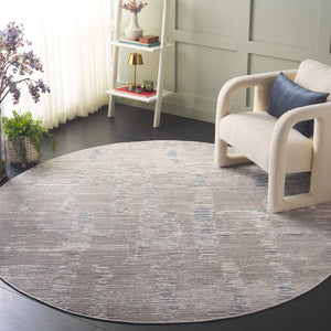 Safavieh Quincy Contemporary Runner Area Rug - Luxurious Softness & Durability For Elegant Home Spaces Ivory ,Light Grey 50% Polyester,50% Polypropylene Qcy108a-7r