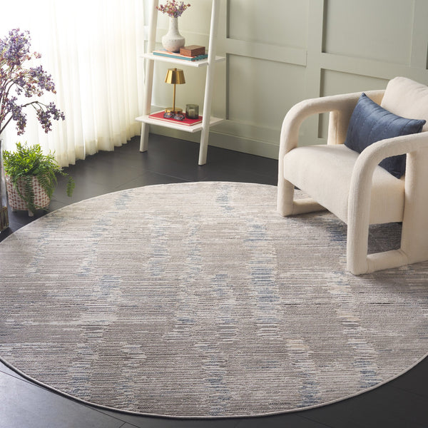 Safavieh Quincy Contemporary Runner Area Rug - Luxurious Softness & Durability For Elegant Home Spaces Ivory ,Light Grey 50% Polyester,50% Polypropylene Qcy108a-7r