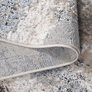 Safavieh Quincy Power Loomed Area Rug - Stunning Turkish Craftsmanship In Luxurious Modern Home Decor Ivory ,Blue 50% Polyester,50% Polypropylene Qcy110a-9