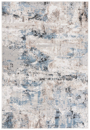 Safavieh Quincy Power Loomed Area Rug - Stunning Turkish Craftsmanship In Luxurious Modern Home Decor Ivory ,Blue 50% Polyester,50% Polypropylene Qcy110a-9
