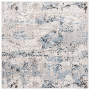 Safavieh Quincy Modern Runner Area Rug - Chic Ivory And Blue Design For Elegant Home Décor And Comfort Ivory ,Blue 50% Polyester,50% Polypropylene Qcy110a-7sq