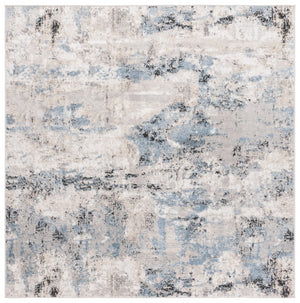Safavieh Quincy Power Loomed Area Rug - Stunning Turkish Craftsmanship In Luxurious Modern Home Decor Ivory ,Blue 50% Polyester,50% Polypropylene Qcy110a-9