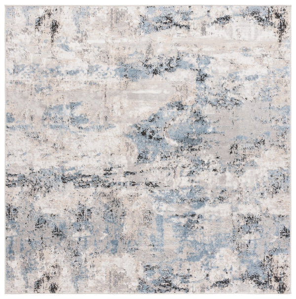 Safavieh Quincy Power Loomed Area Rug - Stunning Turkish Craftsmanship In Luxurious Modern Home Decor Ivory ,Blue 50% Polyester,50% Polypropylene Qcy110a-9