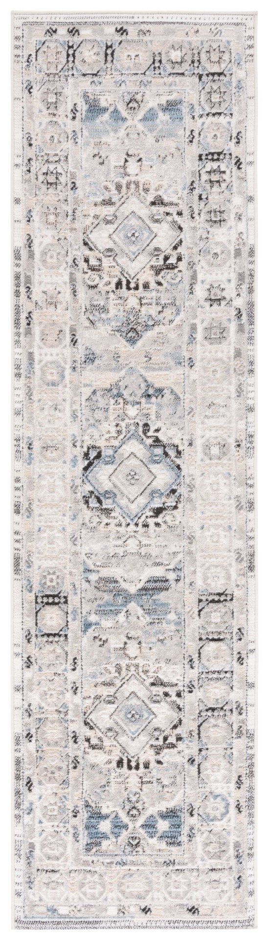 Safavieh Quincy Elegant Transitional Area Rug - Chic Blue And Ivory Design For Stylish Home Décor Upgrade Ivory ,Blue 50% Polyester,50% Polypropylene Qcy114a-4