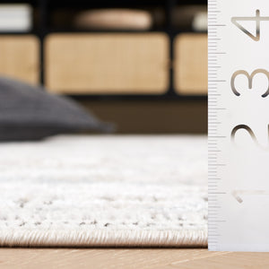 Safavieh Quincy Transitional Runner Area Rug – Elegant Power-loomed Design For Hallways And Narrow Spaces Ivory ,Blue 50% Polyester,50% Polypropylene Qcy114a-5