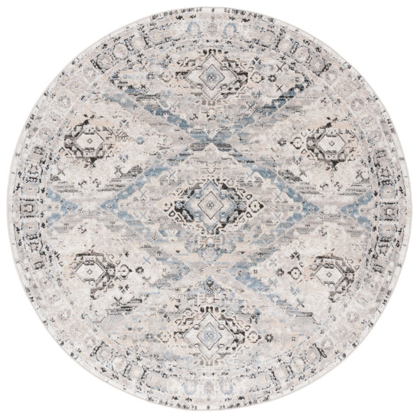 Safavieh Quincy Elegant Transitional Area Rug - Chic Blue And Ivory Design For Stylish Home Décor Upgrade Ivory ,Blue 50% Polyester,50% Polypropylene Qcy114a-4