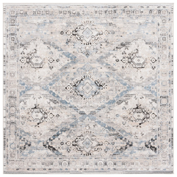 Safavieh Quincy Elegant Transitional Area Rug - Chic Blue And Ivory Design For Stylish Home Décor Upgrade Ivory ,Blue 50% Polyester,50% Polypropylene Qcy114a-4