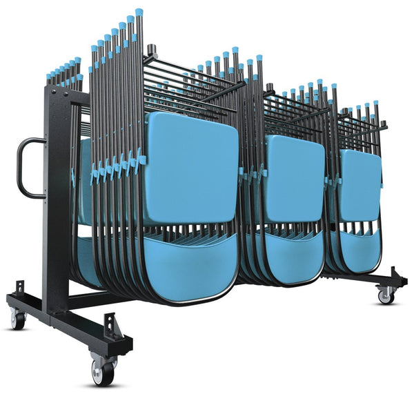 English Elm Hawkins Heavy Duty Mobile Cart for Folding Chairs & Tables - Secure, Durable, Easy to Maneuver QIN-FRCW45425-GG