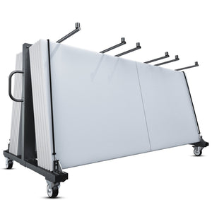 English Elm Hawkins Heavy Duty Mobile Cart for Folding Chairs & Tables - Secure, Durable, Easy to Maneuver QIN-FRCW45425-GG