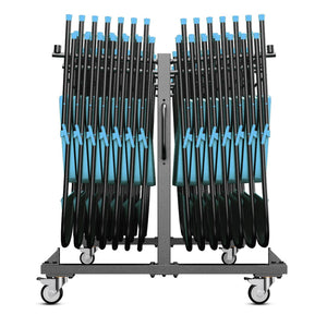 English Elm Hawkins Heavy Duty Mobile Cart for Folding Chairs & Tables - Secure, Durable, Easy to Maneuver QIN-FRCW45425-GG