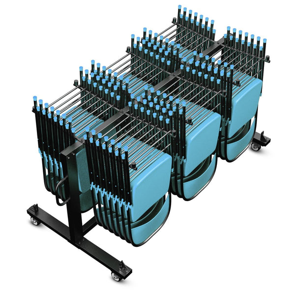 English Elm Hawkins Heavy Duty Mobile Cart for Folding Chairs & Tables - Secure, Durable, Easy to Maneuver QIN-FRCW45425-GG