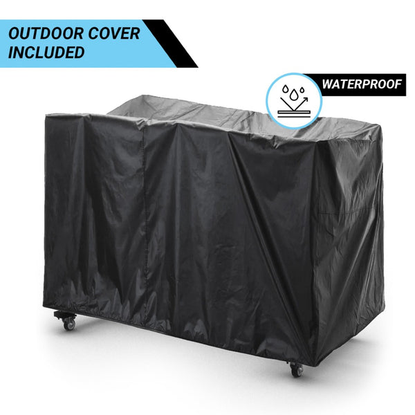 English Elm Hawkins Heavy Duty Mobile Cart for Folding Chairs & Tables - 84 Chair Capacity, Locking Wheels & Cover QIN-SHD245425-GG