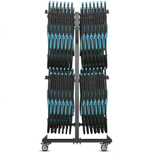 English Elm Hawkins Heavy Duty Mobile Cart for Folding Chairs & Tables - 84 Chair Capacity, Locking Wheels & Cover QIN-SHD245425-GG