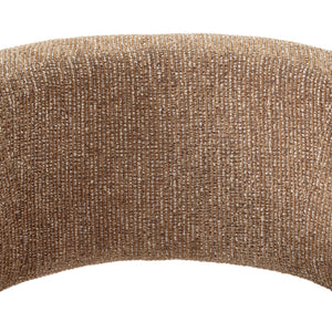 Lh Imports Quinn Dining Chair - Luxurious Granulated Gold Fabric, Durable Rubberwood Legs, Stylish Comfort Brown Pine Wood,Plywood,Polyester Fabric,Solid Rubberwood,Hr Foam,Polyester Fiber Qin025-grg