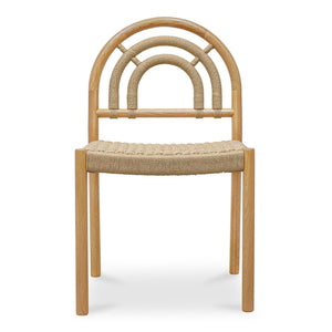 Moe's Home Avery Dining Chair Set Of 2 - Classic Cane-wrapped Design With Solid Oak And Paper Rope Elegance Natural Solid Oak,Paper Rope Qo-1001-24