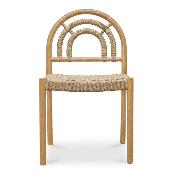Moe's Home Avery Dining Chair Set Of 2 - Classic Cane-wrapped Design With Solid Oak And Paper Rope Elegance Natural Solid Oak,Paper Rope Qo-1001-24