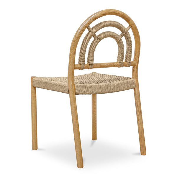 Moe's Home Avery Dining Chair Set Of 2 - Classic Cane-wrapped Design With Solid Oak And Paper Rope Elegance Natural Solid Oak,Paper Rope Qo-1001-24