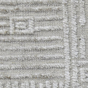 Amer Rugs Quartz Premium Hand-knotted Area Rug In Luxurious New Zealand Wool For Elegant Home Décor Ivory Wool, Viscose Qua10203