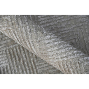 Amer Rugs Quartz Premium Hand-knotted Area Rug In Luxurious New Zealand Wool For Elegant Home Décor Ivory Wool, Viscose Qua10203