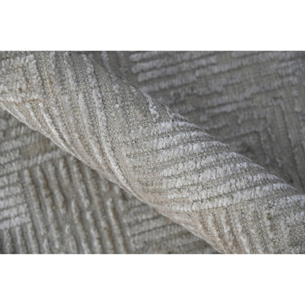 Amer Rugs Quartz Premium Hand-knotted Area Rug In Luxurious New Zealand Wool For Elegant Home Décor Ivory Wool, Viscose Qua10203