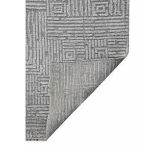 Amer Rugs Quartz Premium Hand-knotted Area Rug In Luxurious New Zealand Wool For Elegant Home Décor Silver Wool, Viscose Qua20203