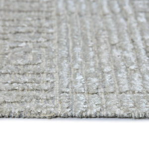 Amer Rugs Quartz Premium Hand-knotted Area Rug In Luxurious New Zealand Wool For Elegant Home Décor Silver Wool, Viscose Qua20203