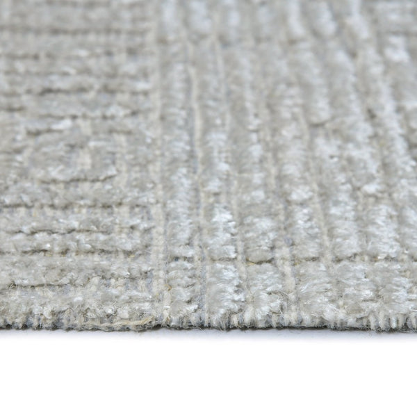 Amer Rugs Quartz Premium Hand-knotted Area Rug In Luxurious New Zealand Wool For Elegant Home Décor Silver Wool, Viscose Qua20203