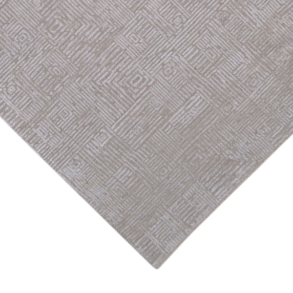 AMER Rugs Quartz Desoto QUA-3 Hand-Knotted Handmade Handspun Wool Modern & Contemporary Geometric Rug Beige 10' x 14'
