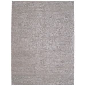 AMER Rugs Quartz Desoto QUA-3 Hand-Knotted Handmade Handspun Wool Modern & Contemporary Geometric Rug Beige 10' x 14'
