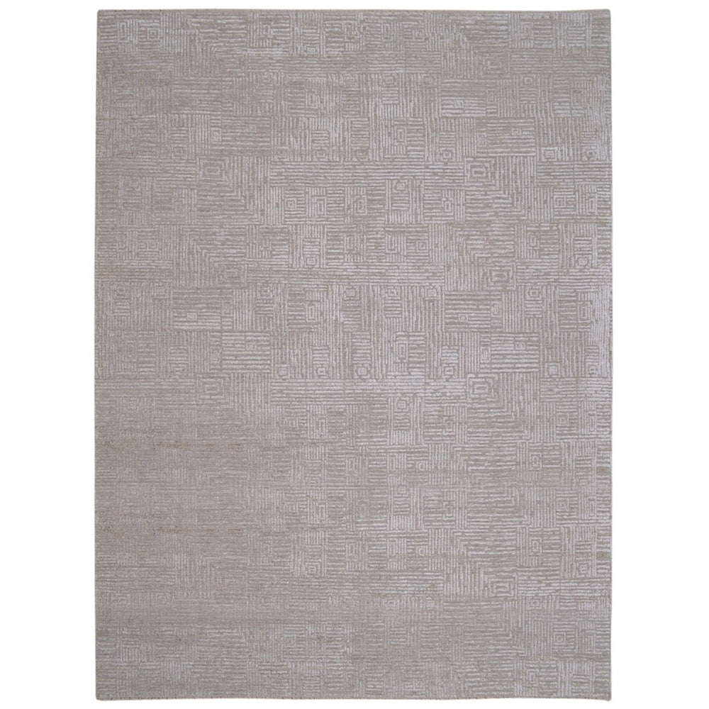 Amer Rugs Quartz Premium Hand-knotted Area Rug In Luxurious New Zealand Wool For Elegant Home Décor Beige Wool, Viscose Qua30203