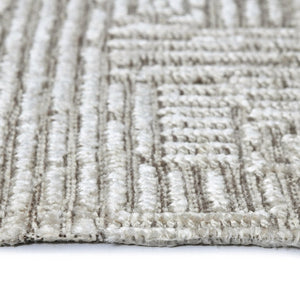 Amer Rugs Quartz Premium Hand-knotted Area Rug In Luxurious New Zealand Wool For Elegant Home Décor Smoke Wool, Viscose Qua40203