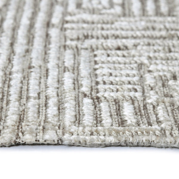 Amer Rugs Quartz Premium Hand-knotted Area Rug In Luxurious New Zealand Wool For Elegant Home Décor Smoke Wool, Viscose Qua40203