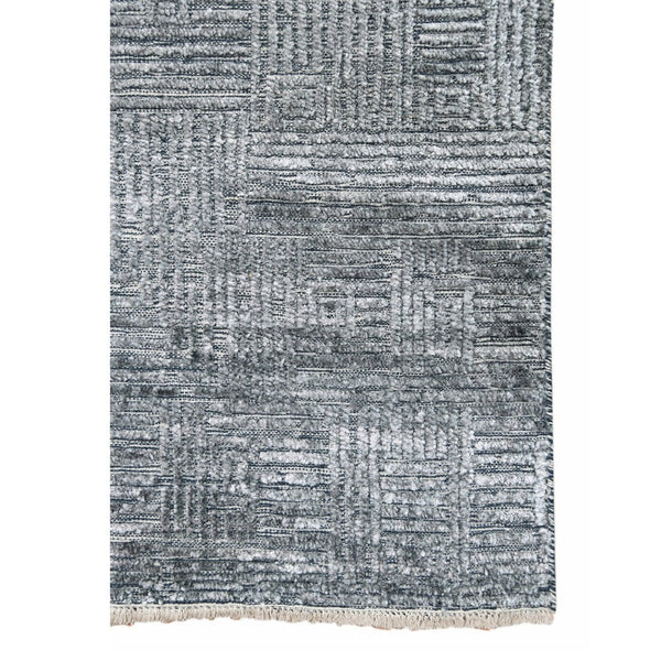 Amer Rugs Quartz Premium Hand-knotted Area Rug In Luxurious New Zealand Wool For Elegant Home Décor Indigo Wool, Viscose Qua50203