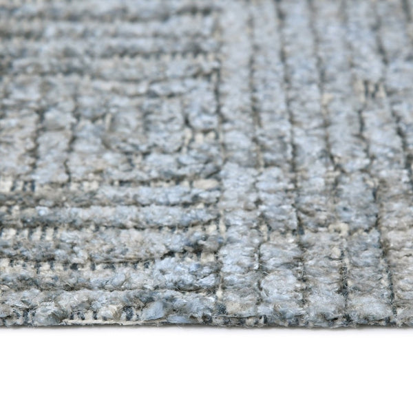 Amer Rugs Quartz Premium Hand-knotted Area Rug In Luxurious New Zealand Wool For Elegant Home Décor Indigo Wool, Viscose Qua50203