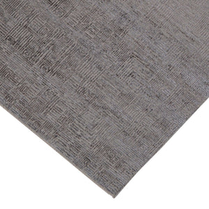 Amer Rugs Quartz Premium Hand-knotted Area Rug In Luxurious New Zealand Wool For Elegant Home Décor Charcoal Wool, Viscose Qua60203
