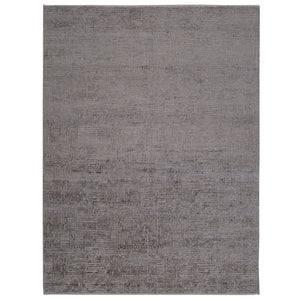Amer Rugs Quartz Premium Hand-knotted Area Rug In Luxurious New Zealand Wool For Elegant Home Décor Charcoal Wool, Viscose Qua60203