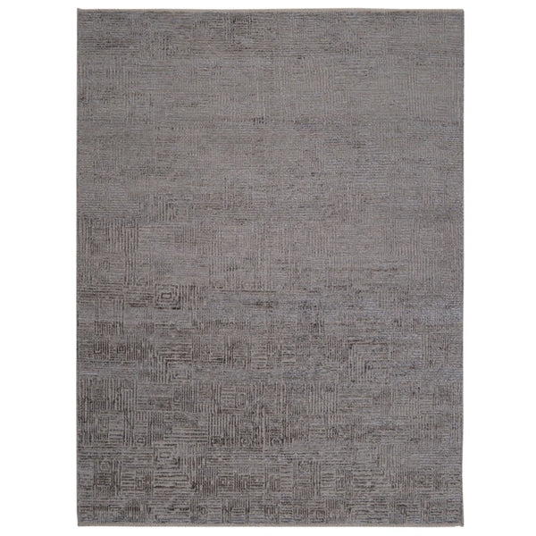 Amer Rugs Quartz Premium Hand-knotted Area Rug In Luxurious New Zealand Wool For Elegant Home Décor Charcoal Wool, Viscose Qua60203