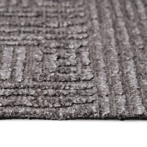 Amer Rugs Quartz Premium Hand-knotted Area Rug In Luxurious New Zealand Wool For Elegant Home Décor Charcoal Wool, Viscose Qua60203