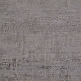 AMER Rugs Quartz Desoto QUA-6 Hand-Knotted Handmade Handspun Wool Modern & Contemporary Geometric Rug Charcoal 10' x 14'