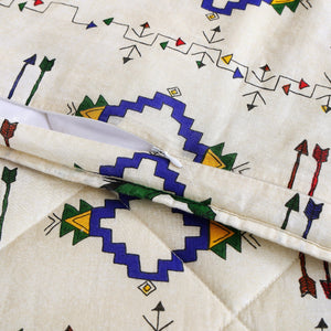 Hiend Accents Wild Horses Reversible Quilt Set - Enchanting Design With Southwestern Flair For Your Bedroom Decor Multi Color Face And Back, 100% Cotton,Fill, 100% Polyester Qw2317-tw-oc