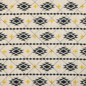 Hiend Accents High Desert Reversible Quilt Set - Transform Your Bedroom With Elegant Southwestern Charm & Comfort Black Face And Back, 100% Cotton,Fill, 100% Polyester Qw2403-fq-bk