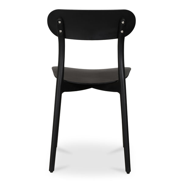 Moe's Home Kent Outdoor Dining Chairs - Set Of 2 Stylish And Durable Polypropylene For Indoor Or Outdoor Use Black Polypropylene Qx-1017-02