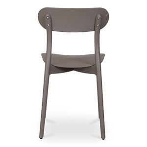 Moe's Home Kent Outdoor Dining Chairs - Set Of 2 Stylish And Durable Polypropylene For Indoor Or Outdoor Use Taupe Polypropylene Qx-1017-39