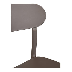 Moe's Home Kent Outdoor Dining Chairs - Set Of 2 Stylish And Durable Polypropylene For Indoor Or Outdoor Use Taupe Polypropylene Qx-1017-39