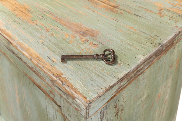 Sarreid Luciana 112" Italian Sage Buffet With 6 Elegant Wood Doors - Stylish Pine Storage Solution Green  R045-80w